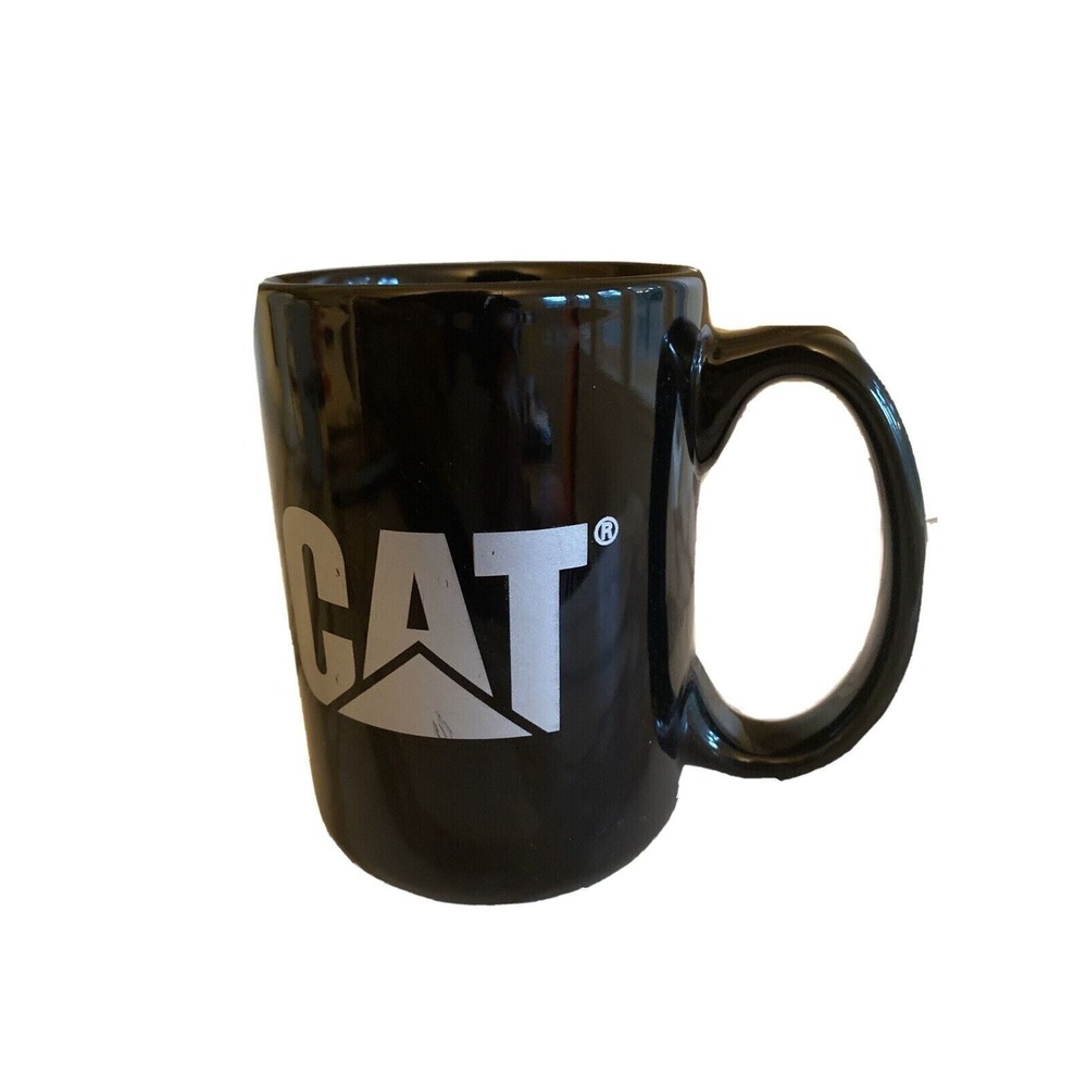 Black CAT Caterpillar Cup Mug Advertising Logo